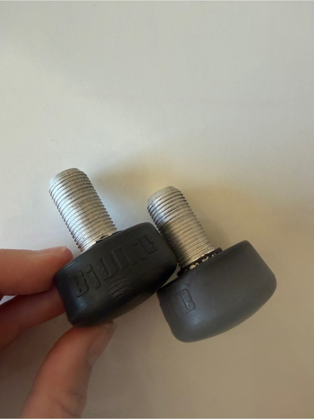 Atom Skates Bionic black Stoppers Toe Stops (Pair)